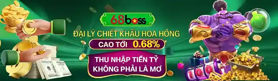 Giao diện trang chủ 68BOSS casino trực tuyến